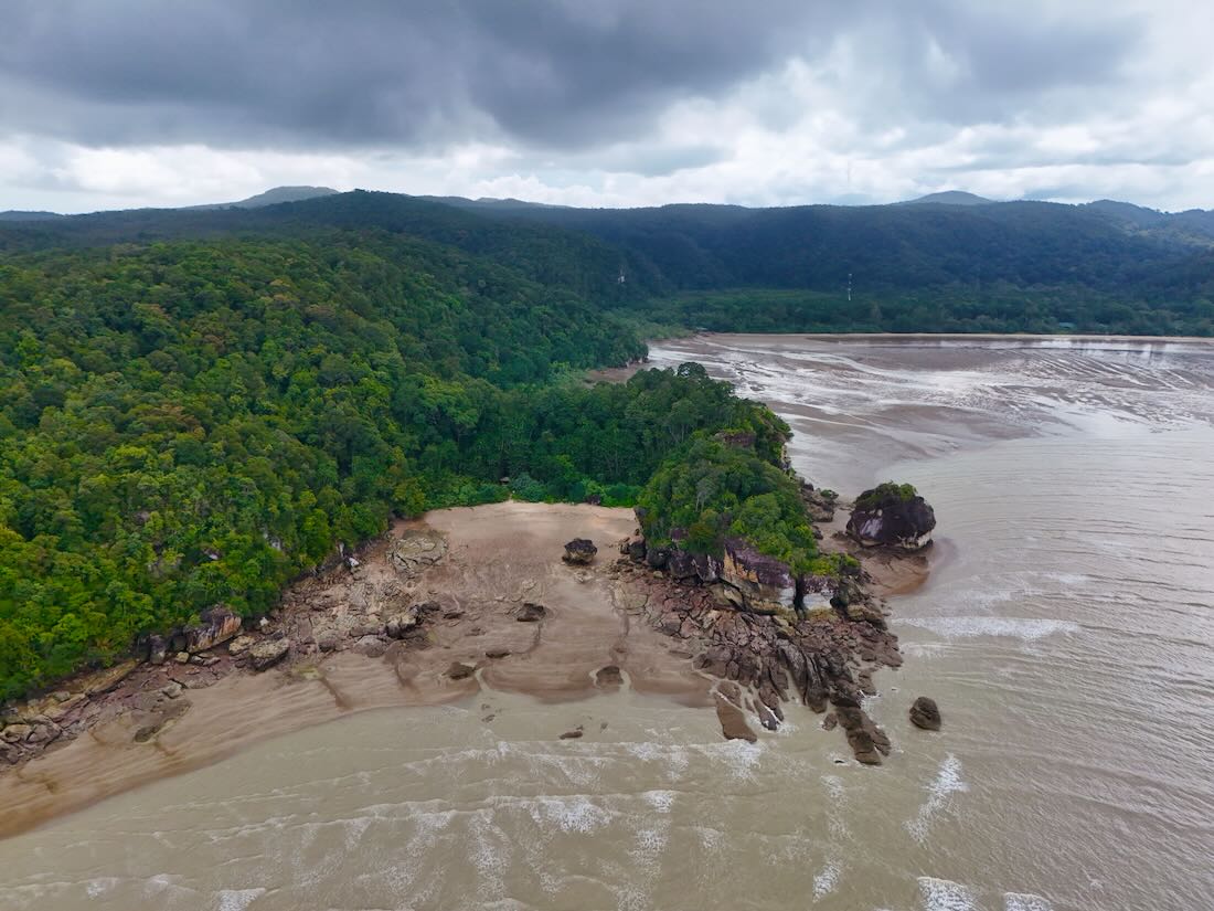 Der Bako Nationalpark aus der Luft
