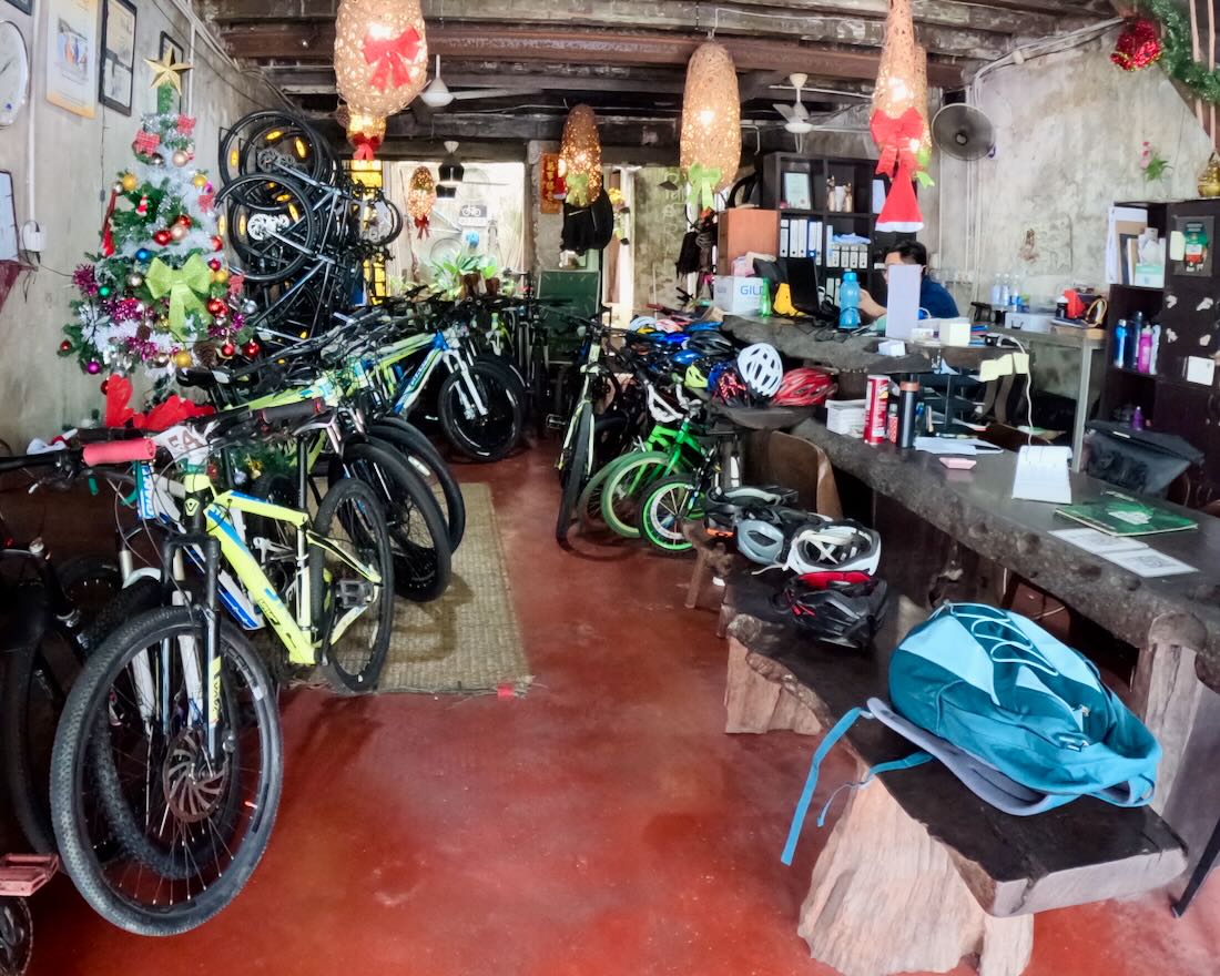 Der Fahrrad-Verleih in Kuching
