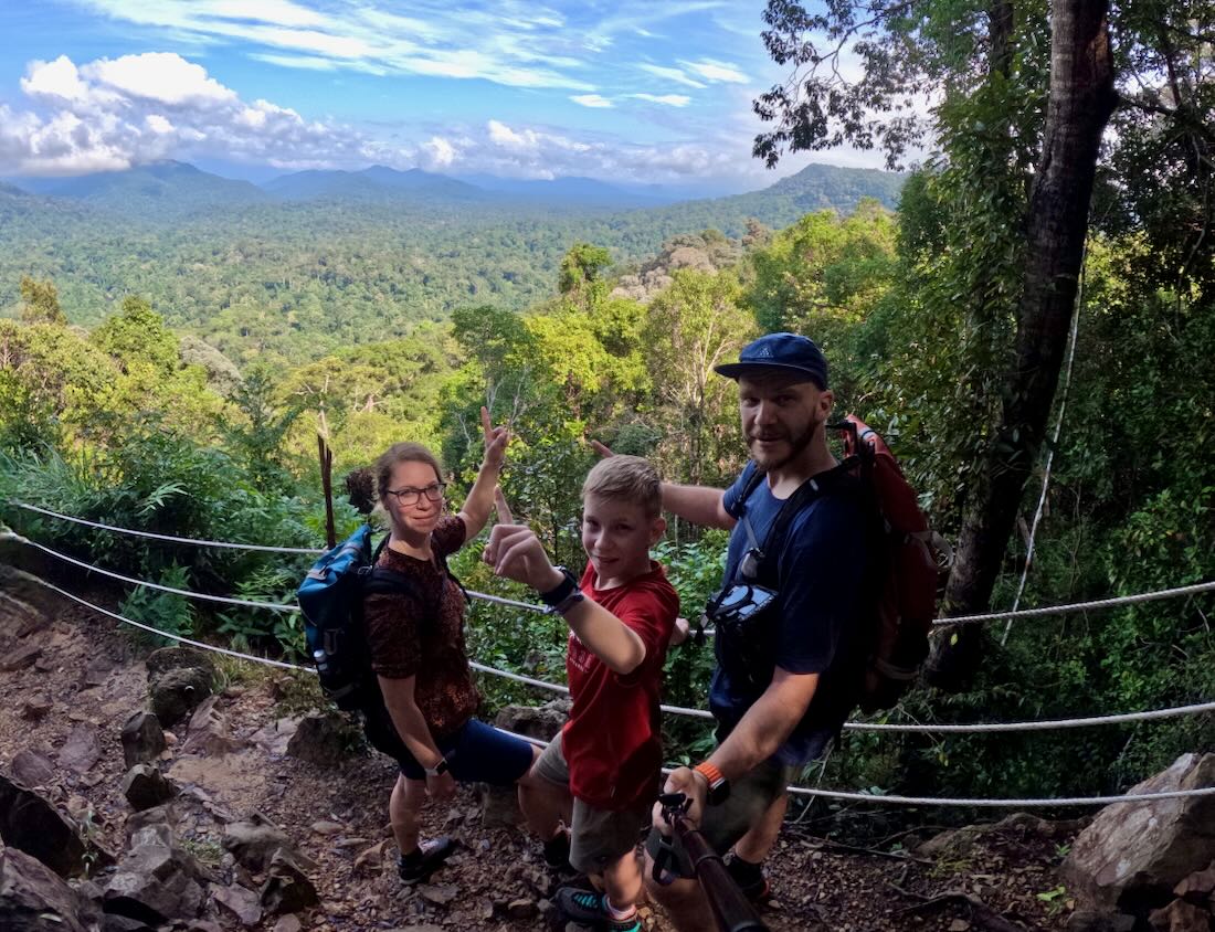 Ein unglaublich schöner Blick vom Bukit Terisek