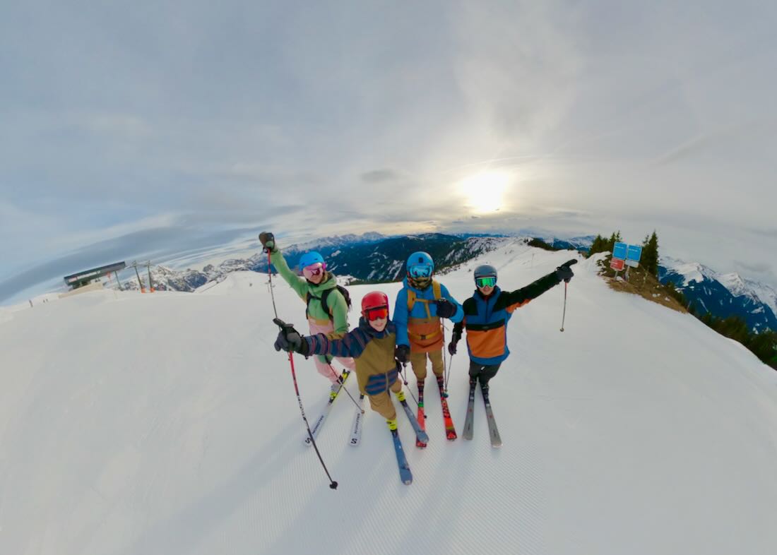 Fravely an der Piste im Skicircus in Leogang