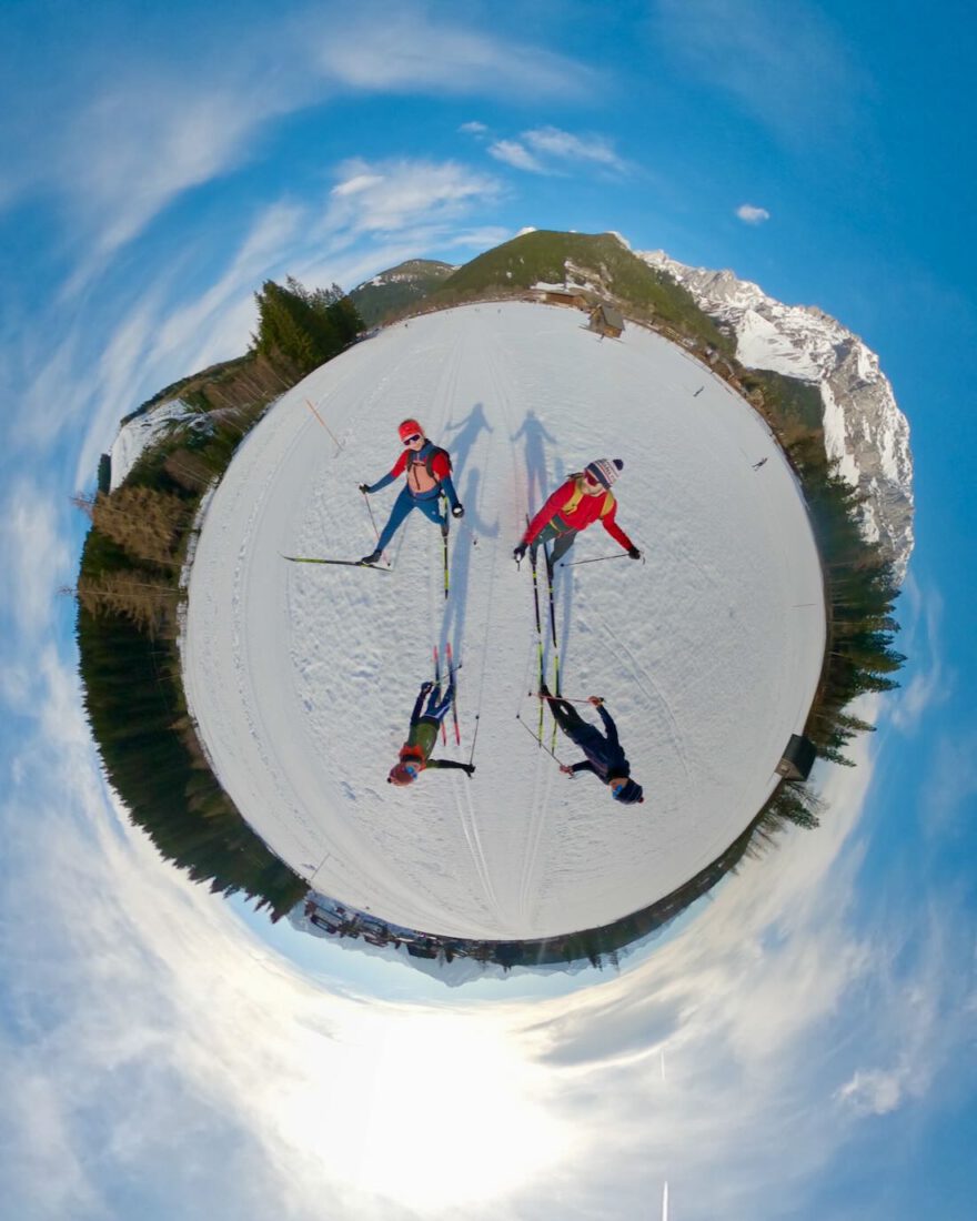 Fravely beim Langlaufen in Ramsau am Dachstein