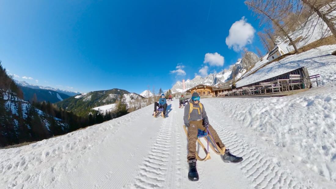 Rodeln an der Brandalm am Dachstein