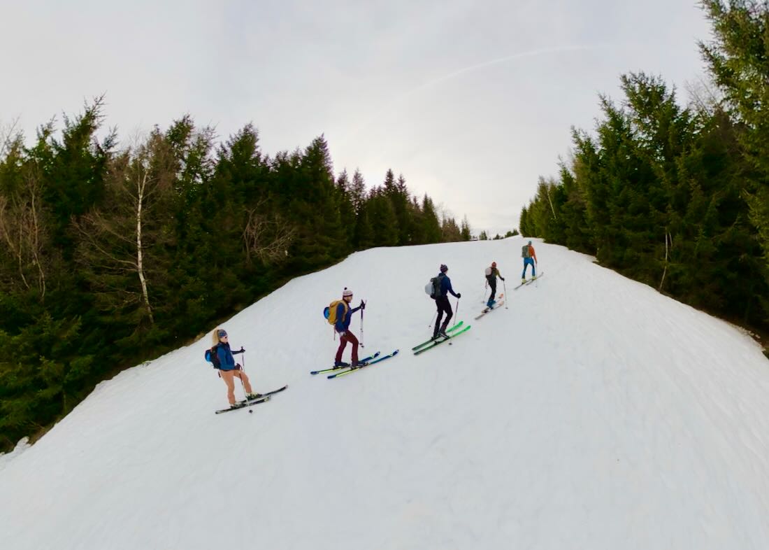 Skitour in Saalfelden hinauf zum Biberg