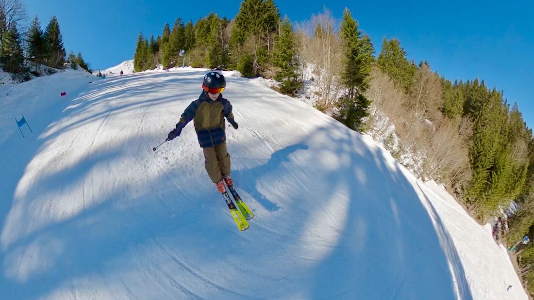 Ben bei der Abfahrt am Brauneck