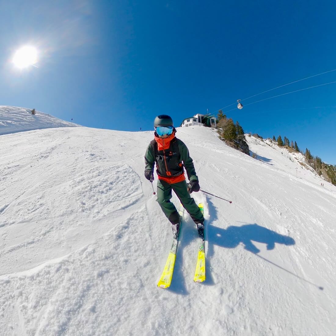 Thomas auf der Skipiste am Brauneck in Lenggries