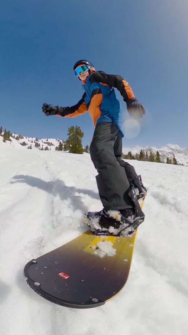 Flo beim Snowboarden in Obertauern