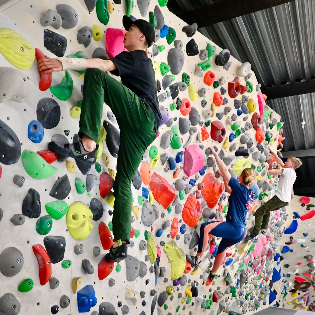 Fravely beim Bouldern in Innsbruck