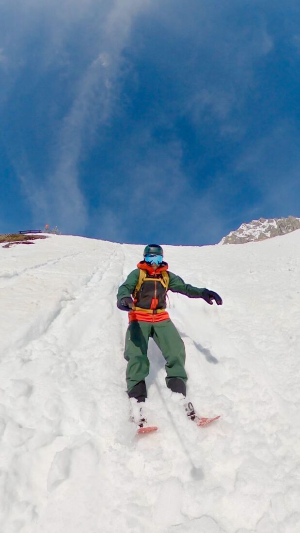 Thomas beim Figln auf der Nordkette in Innsbruck