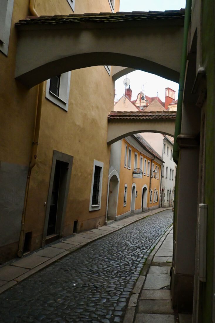 Die Schwarze Strasse in der Altstadt von Görlitz