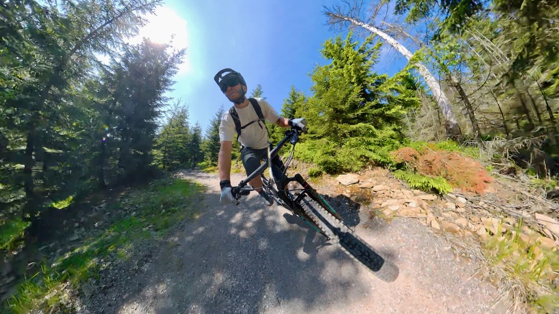 Thomas im Trail Park Klinovec