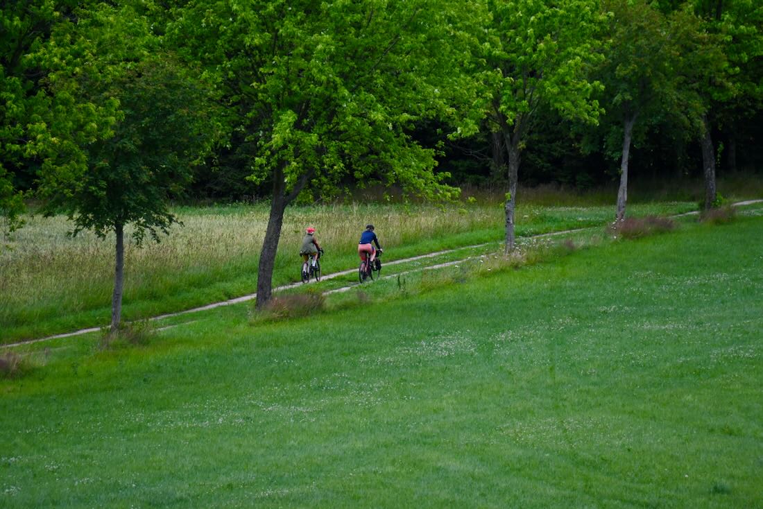 Ben und Melanie am Berg auf der Blockline