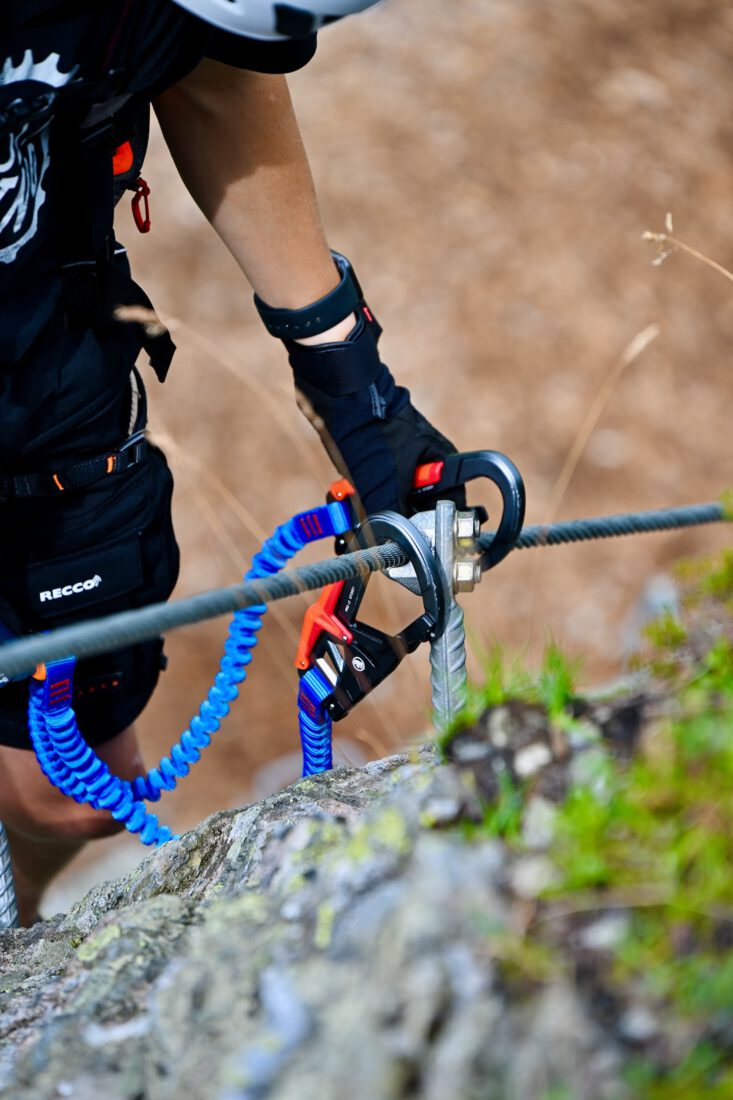Am Spieljoch Klettersteig im Zillertal mit Mammut Skywalker Pro