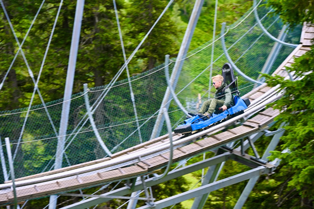 Ben auf dem Alpine Coaster im Lauserland