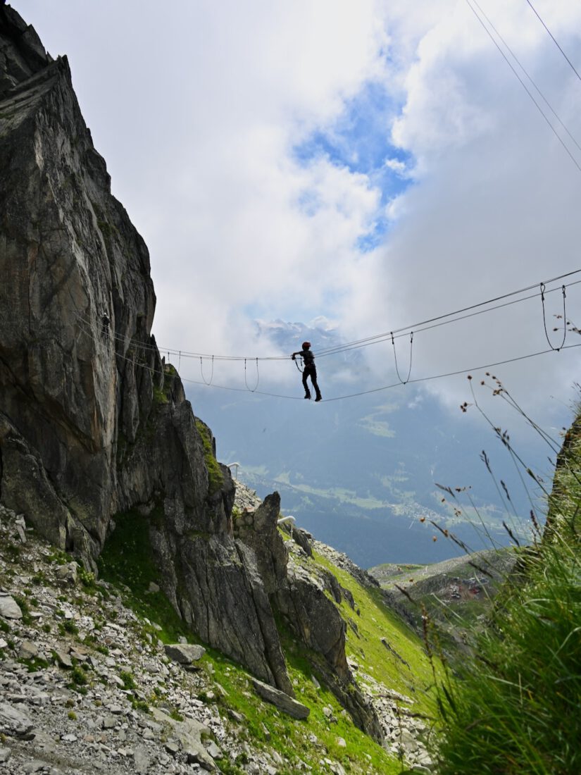 Ben auf dem Eggishorn Klettersteig