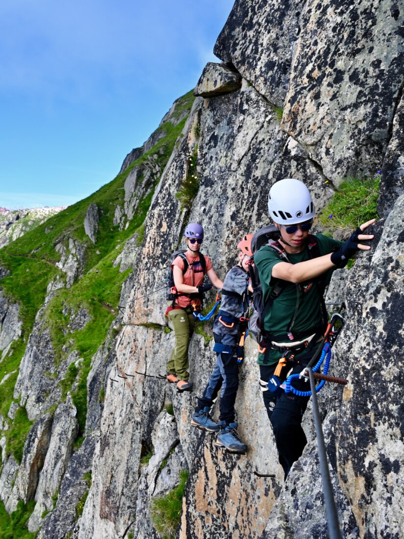 Fravely auf dem Eggishorn Klettersteig