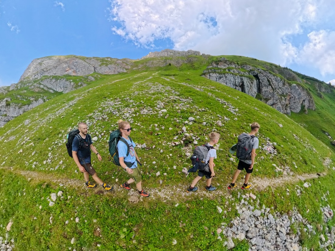 Fravely im Rofangebirge beim Wandern
