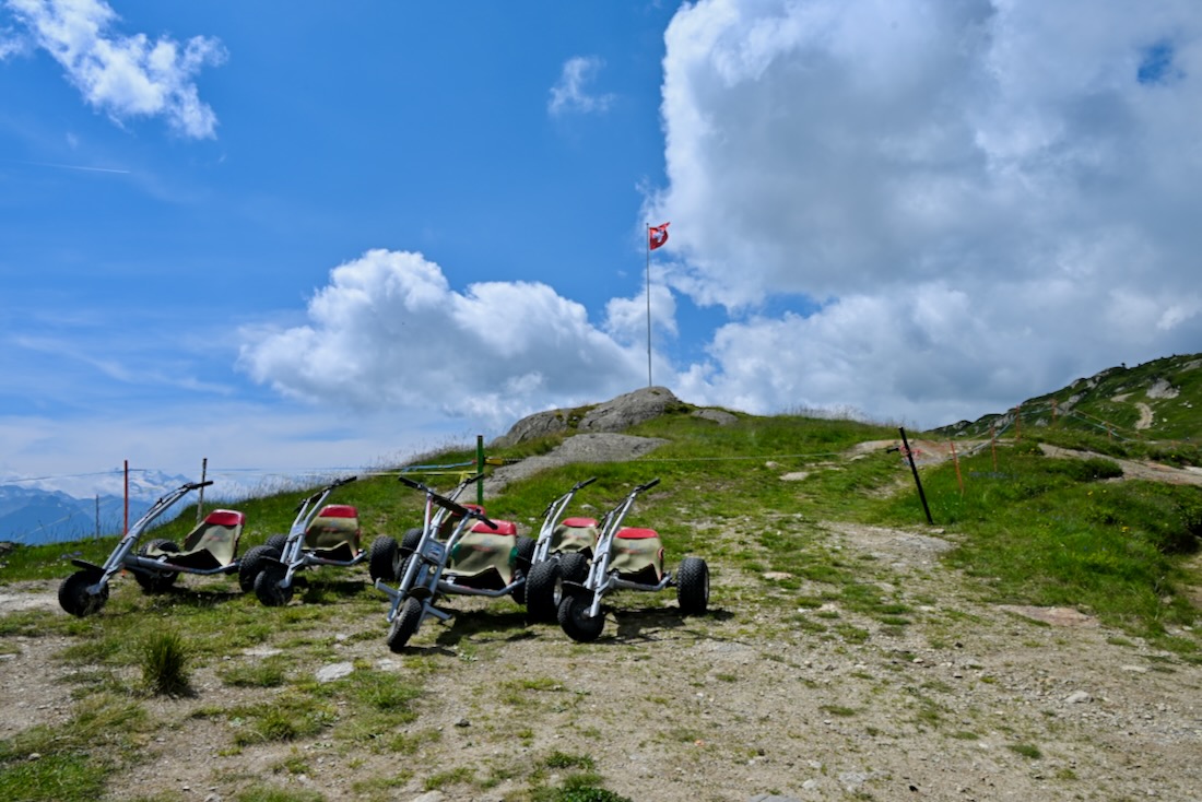 Mountaincarts am Hohfluh in der Aletsch Arena