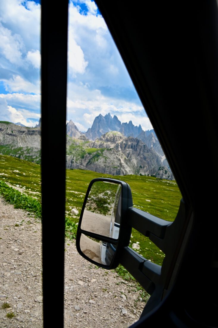Der Carado Rückspiegel in den Dolomiten