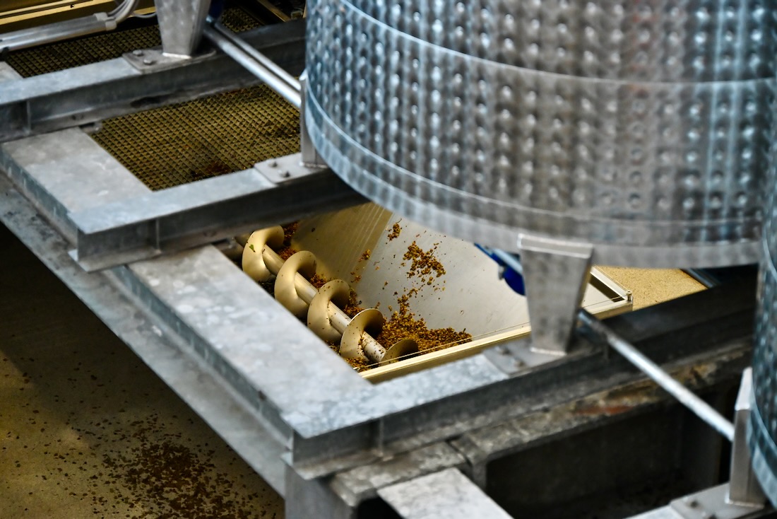 Weintrauben Maschine vom Schloss Wackerbarth