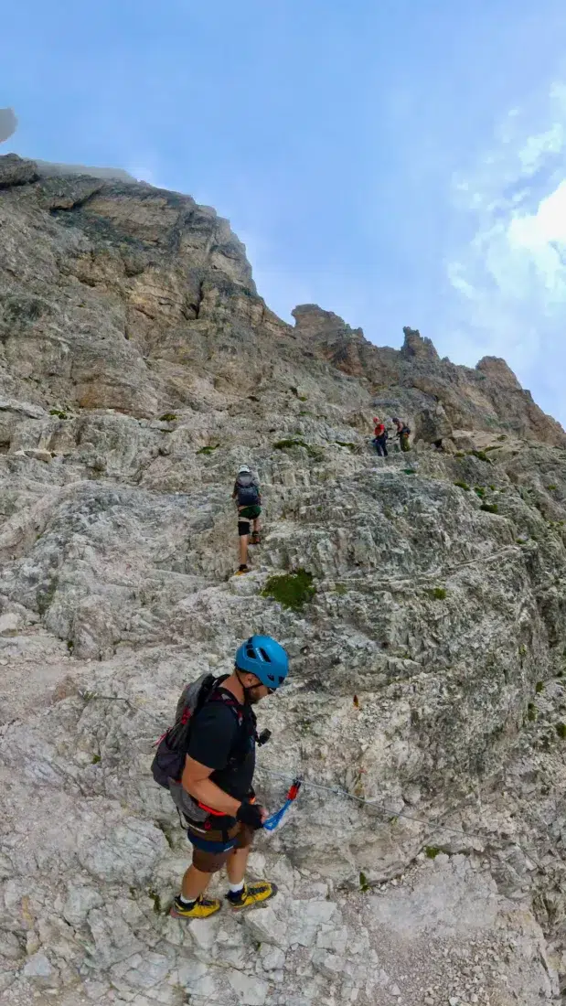 Der Paternkofel Klettersteig an den Drei Zinnen