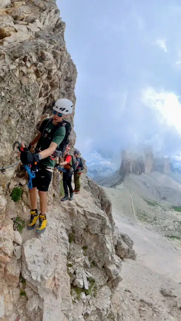 Fravely am Paternkofel Klettersteig