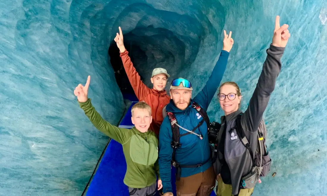 Fravely im Gletscher Mer de Glace