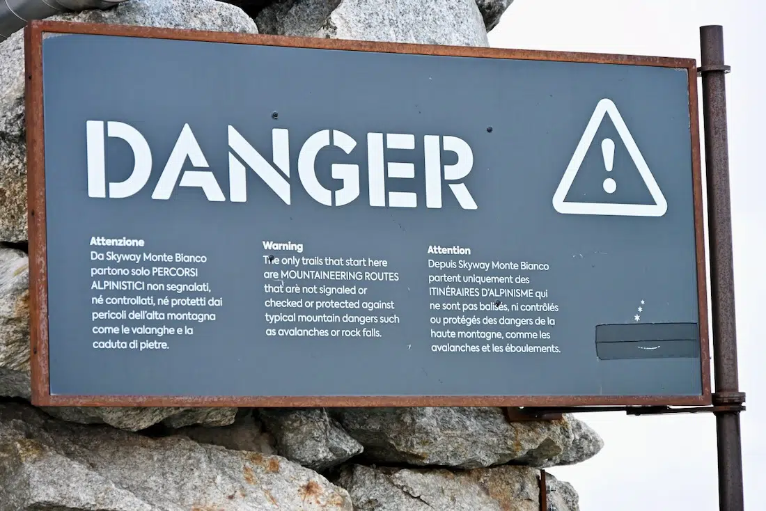 Gefahr am Mont Blanc