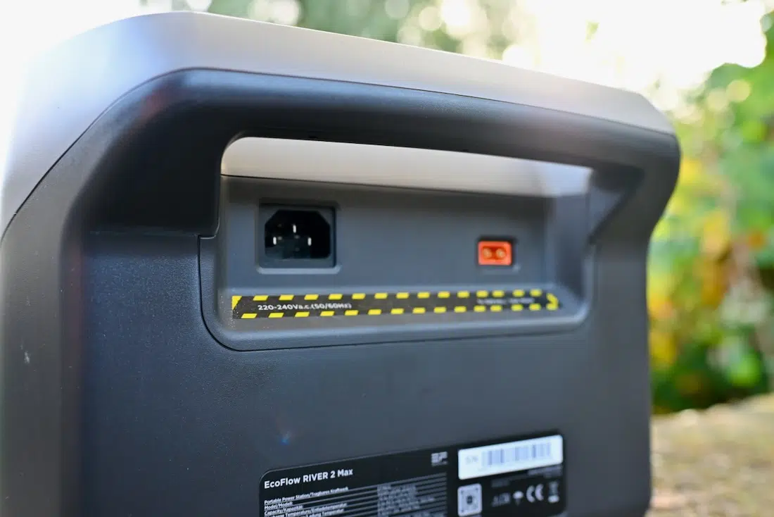 Rückseite der Ecoflow River 2 Max