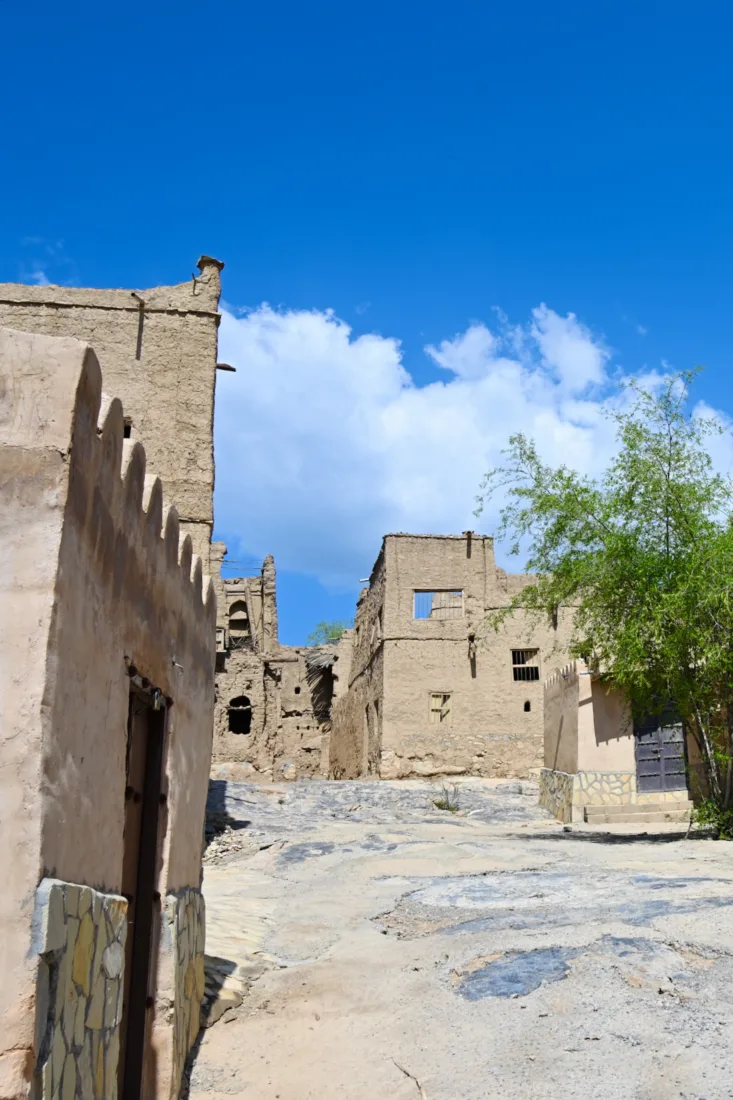 Die Lehmhäuser von Al Hamra