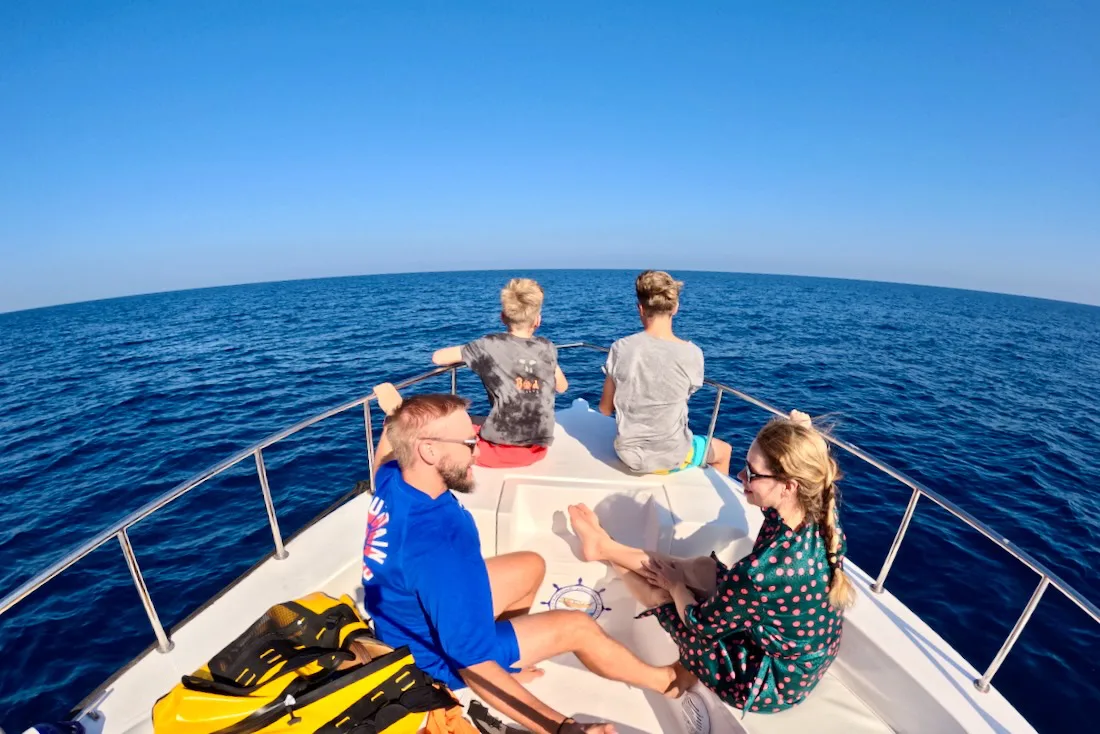 Fravely unterwegs zum Daymaniyat Beach