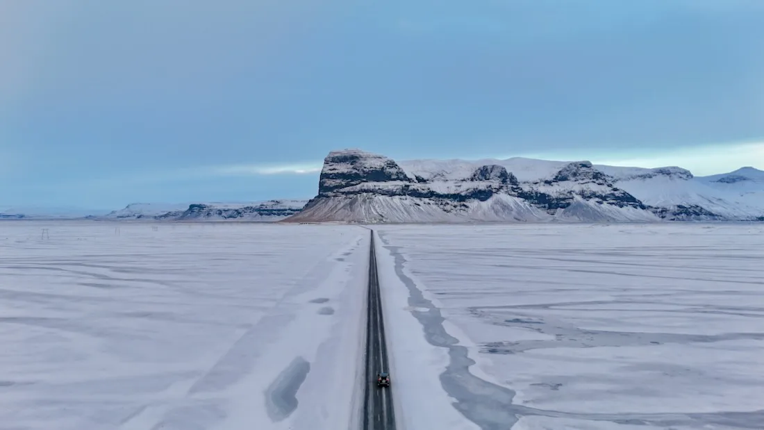 Der Lomagnupur an der Ring Road in Island