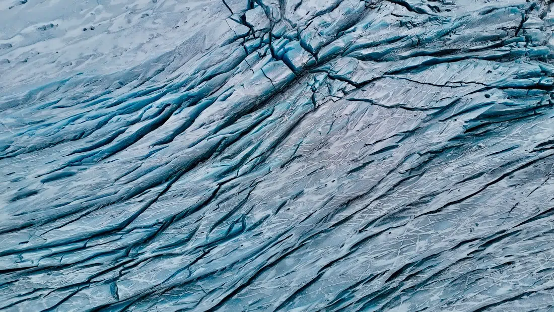 Der Skaftafell Gletscher von oben