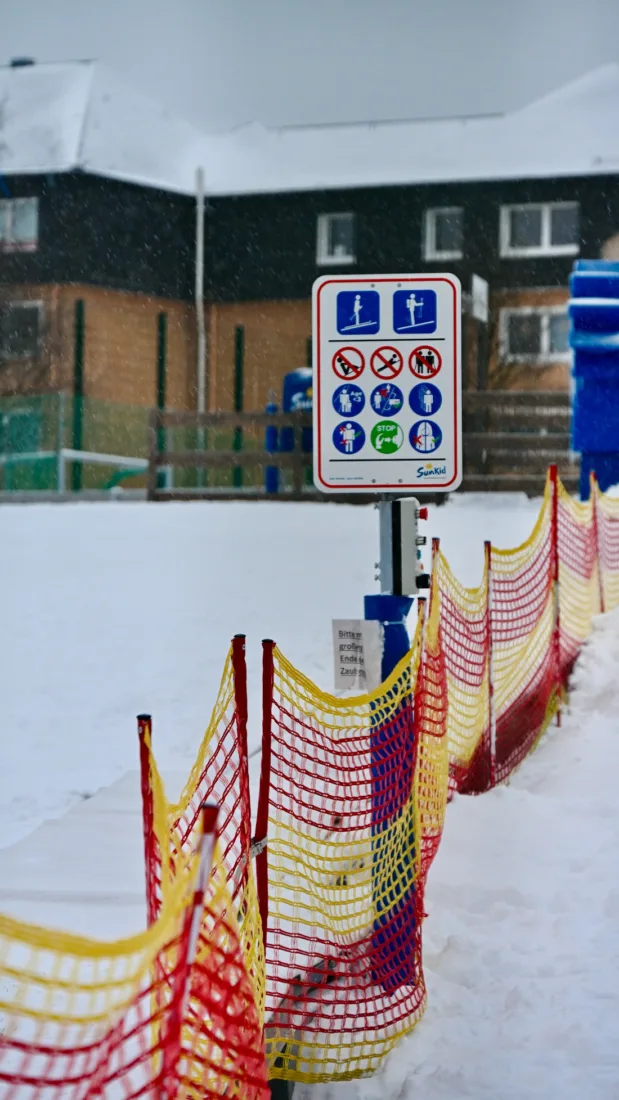 Der Skihang am Elldus Resort