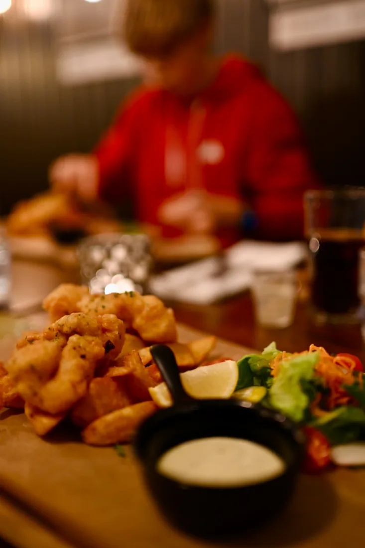 Fish and Chips in Reykjavik im Höfnin Restaurant