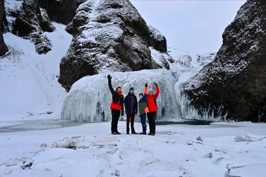 Fravely am Stjórnarfoss in Island