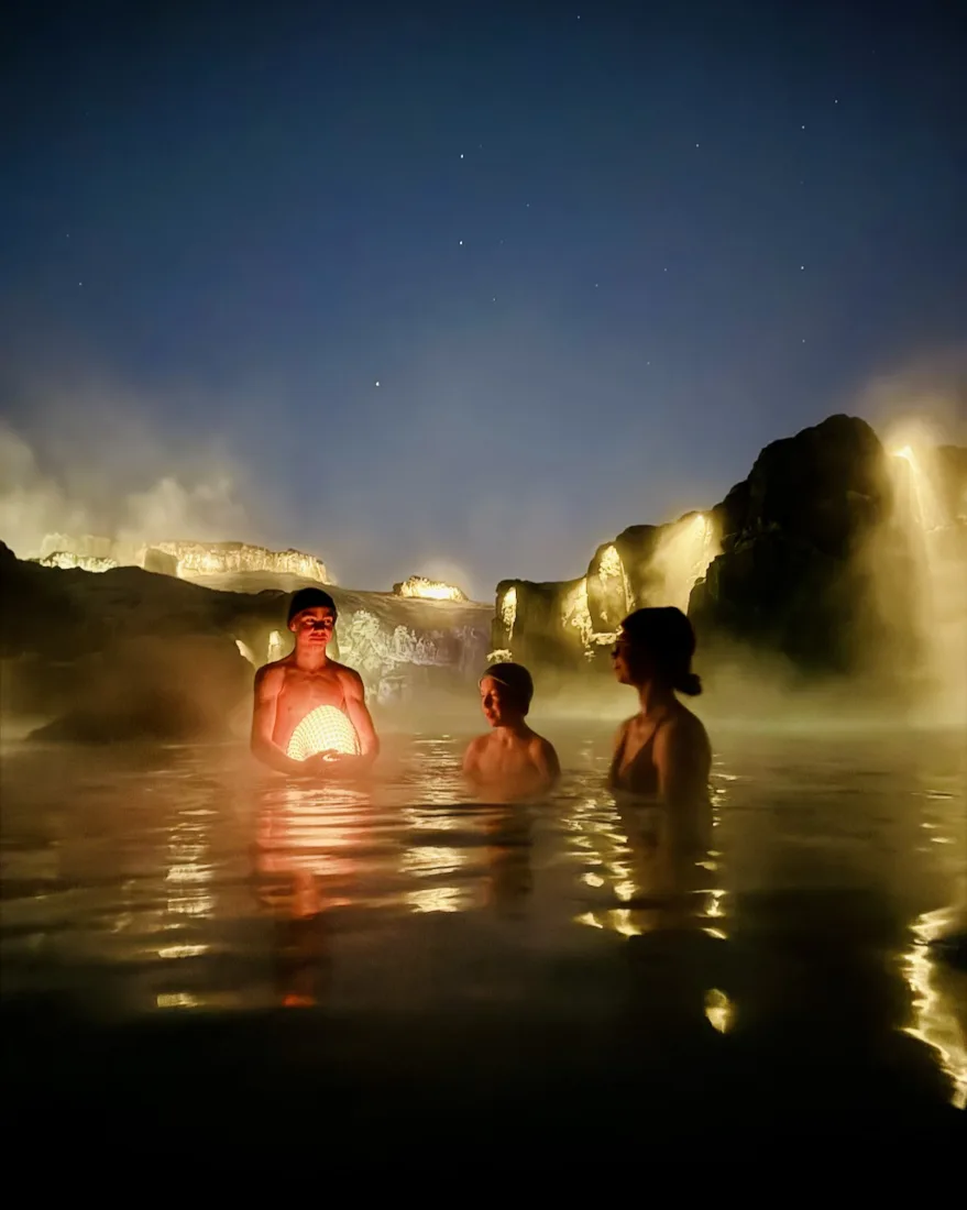 Fravely in der Sky Lagoon