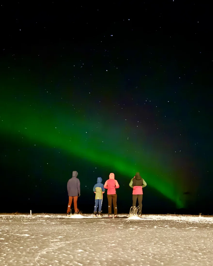 Nordlichter an den Stracta Appartments
