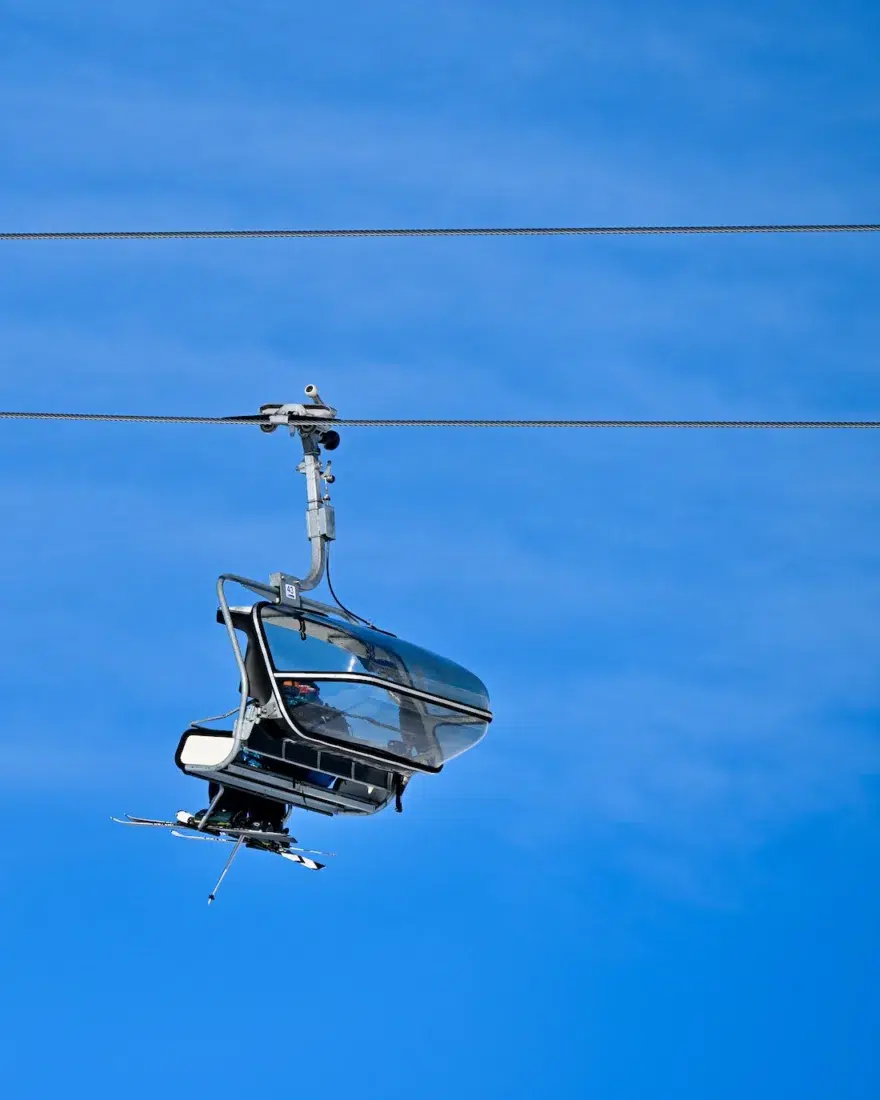 Ben und Flo im Sessellift in Galtür