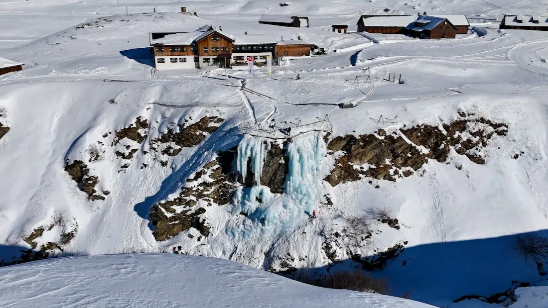 Der Eisklettergarten auf der Silvretta Bielerhöhe