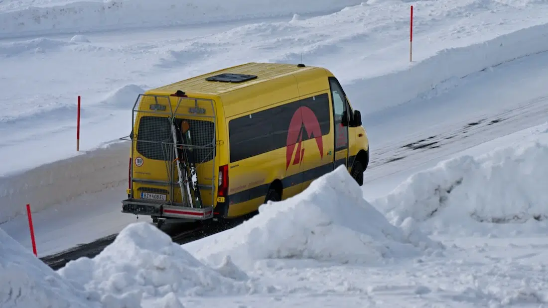 Der Tunnelbus zur Silvretta Bielerhöhe