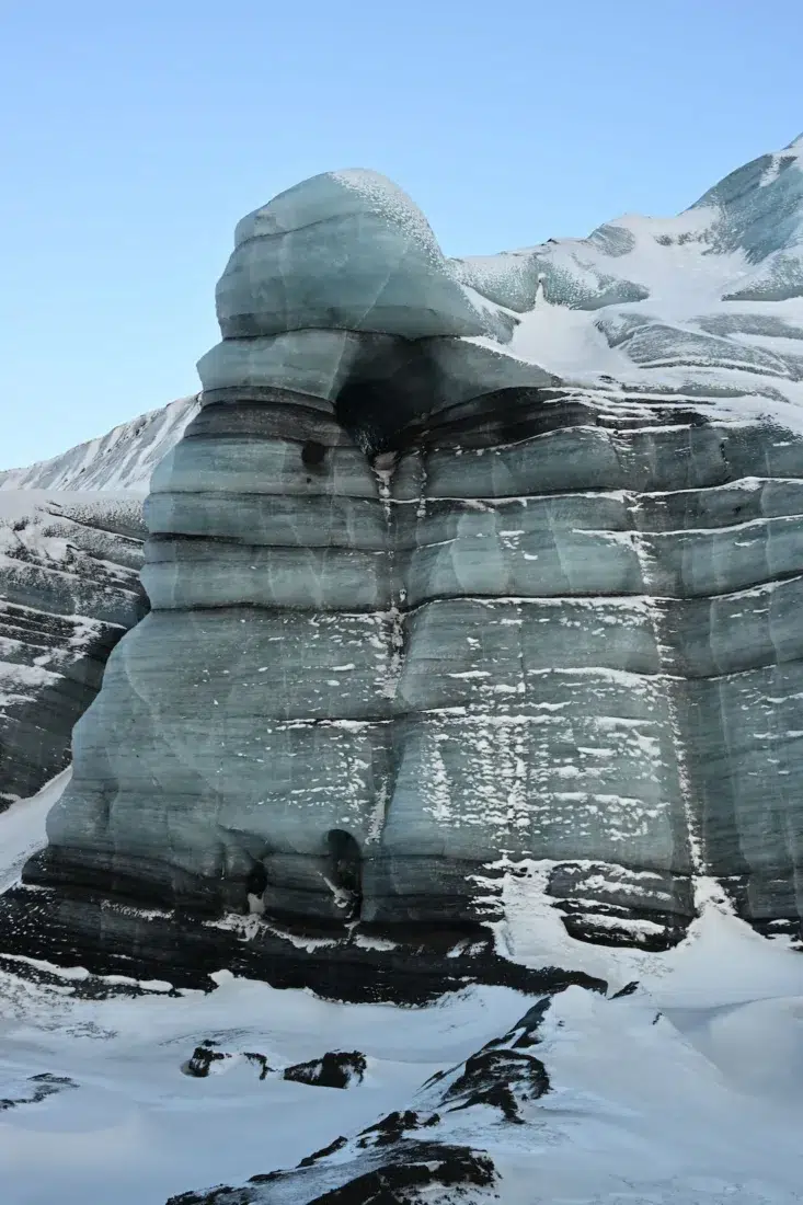 Eisfelsen in der Katla-Eishöhler