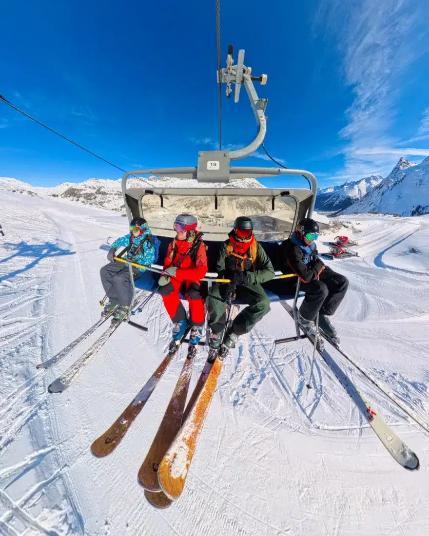 Fravely im Lift in Galtür