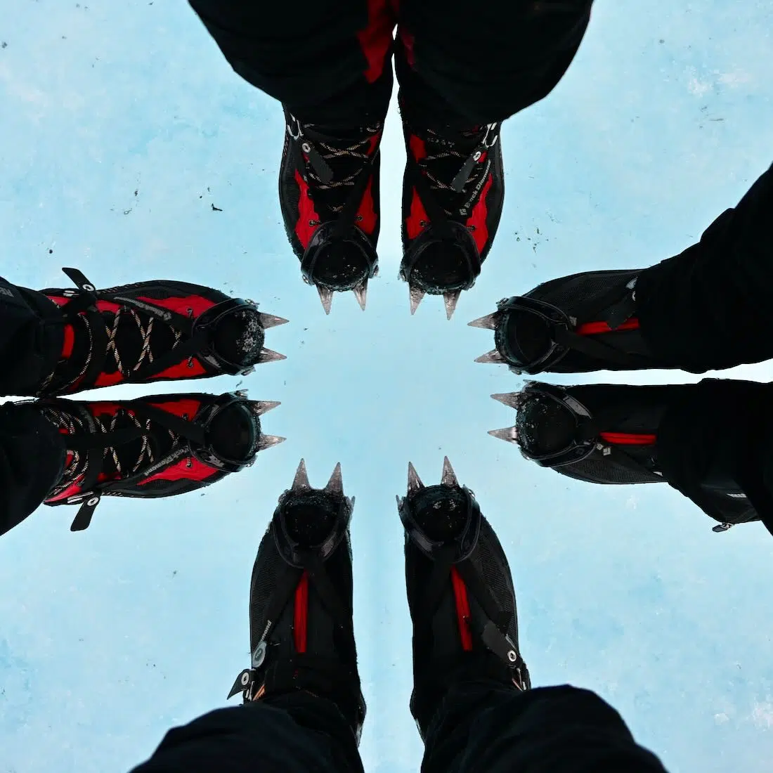 Fravely mit Steigeisen auf dem Breiðamerkurjökull