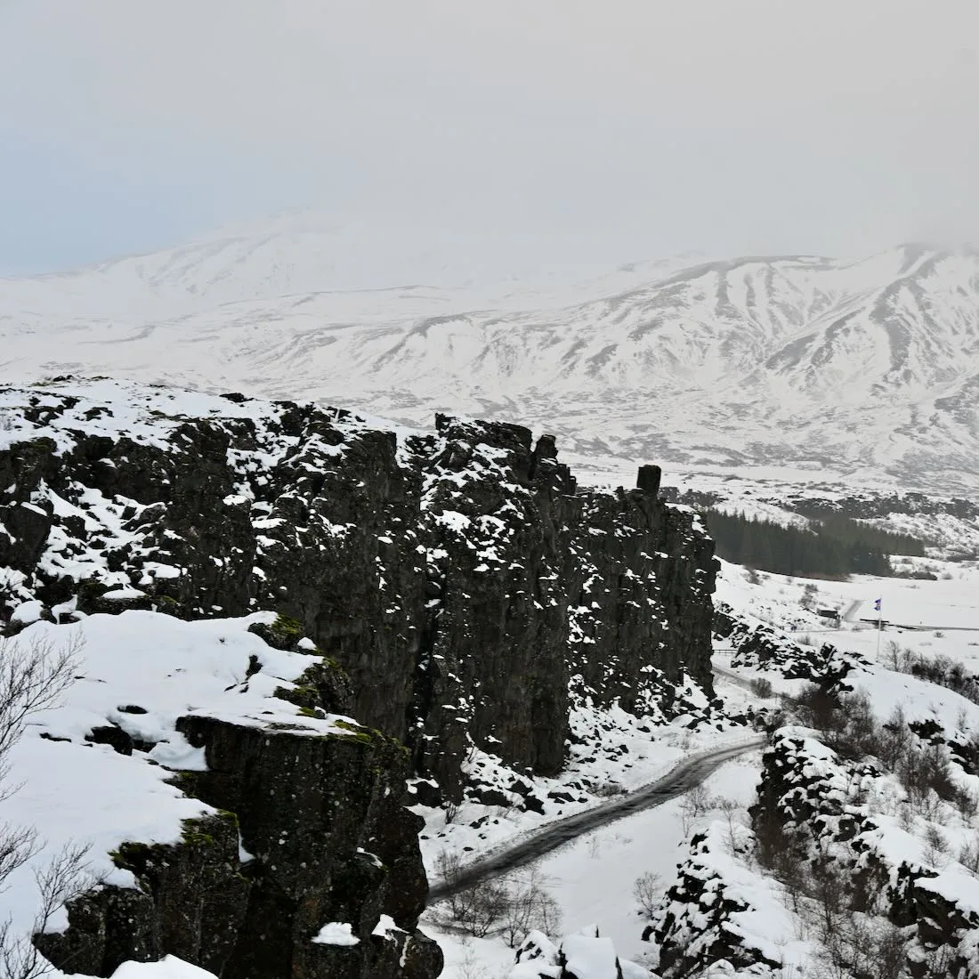 Amerikanische Platte bei der Silfra Spalte