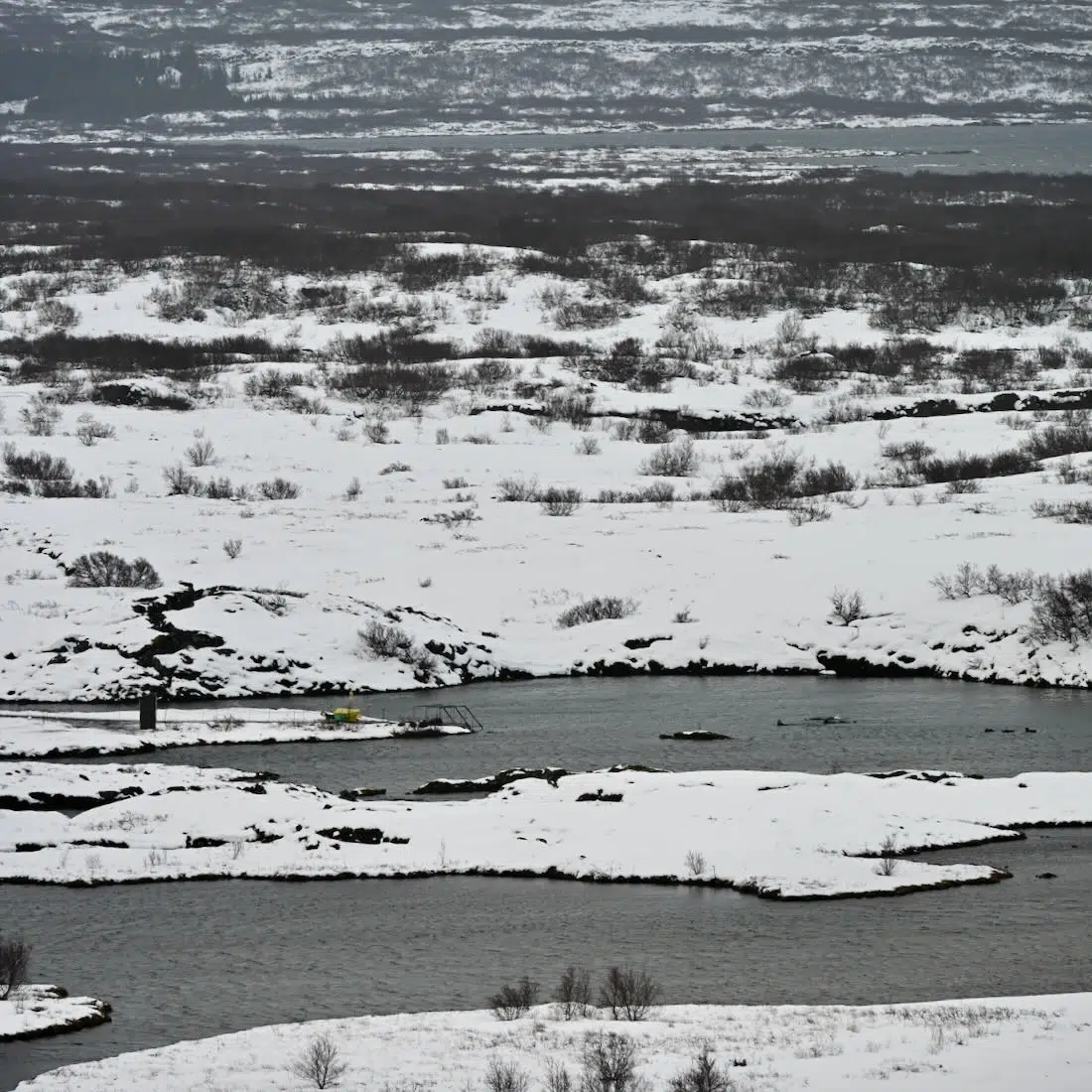 Ausgang vom Schnorcheln in der Silfra Spalte
