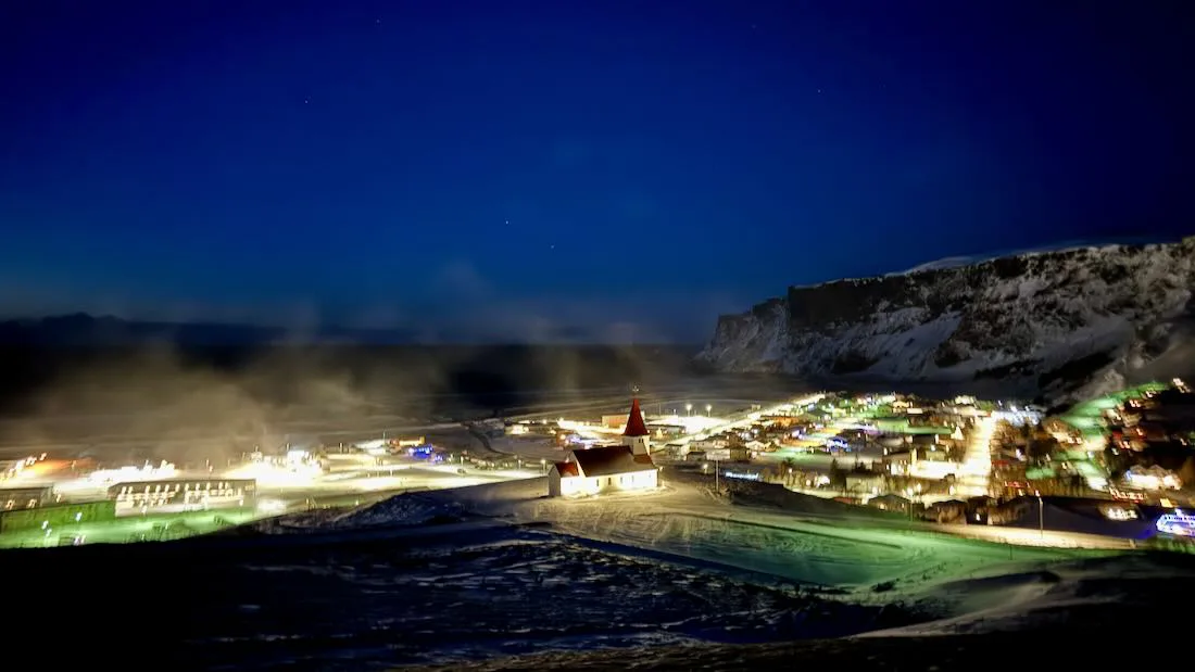 Vík am frühen morgen