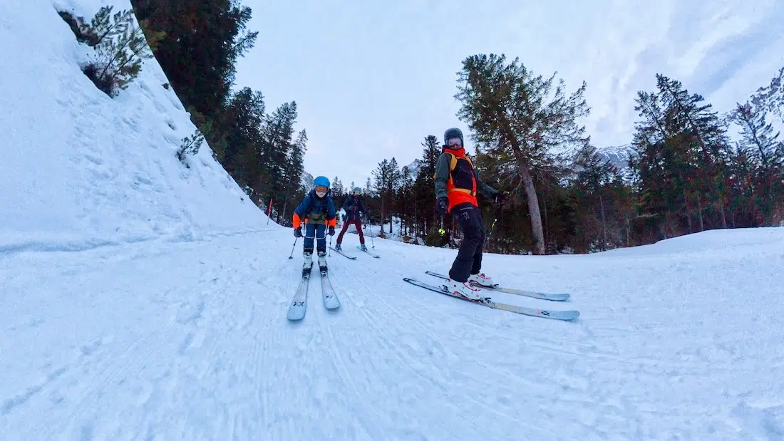 Abfahrt auf der Skitour im Brandnertal