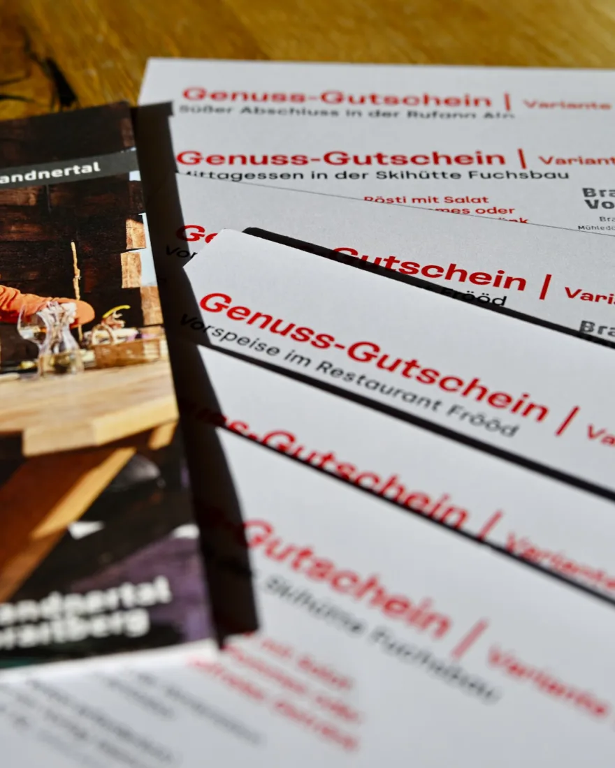 Gutscheiner der Kulinarischen Genusstour Bürserberg Ski