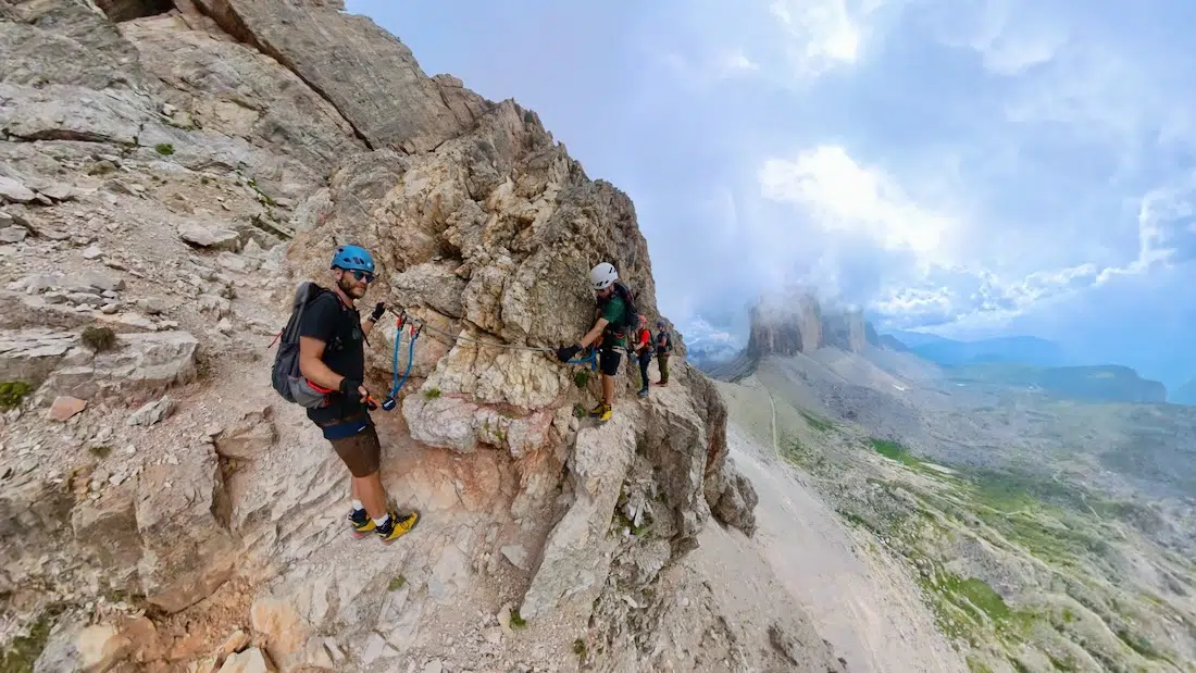 Peternkofel Klettersteig an den Drei Zinnen Garmont ASCENT GTX