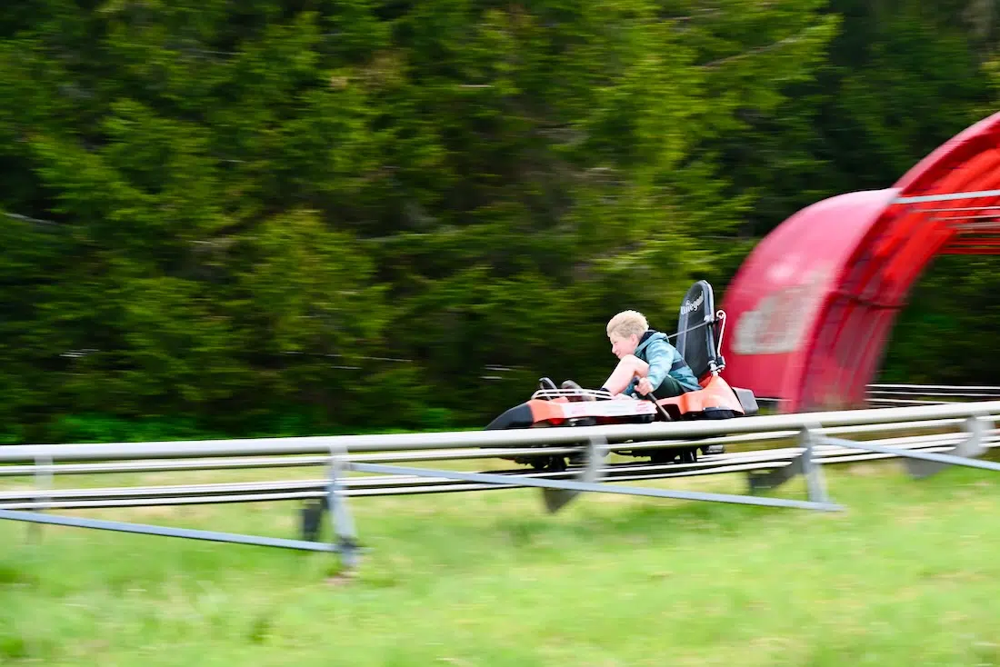 Ben auf der Bobbahn am Mehliskopf